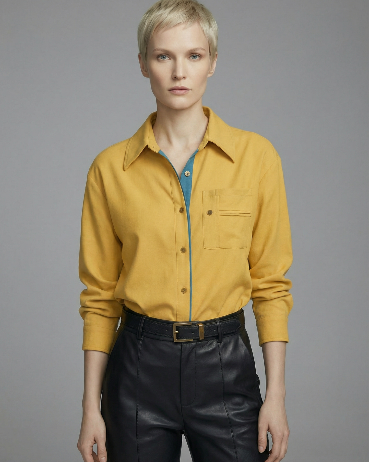 Modern Mustard Shirt - SH038