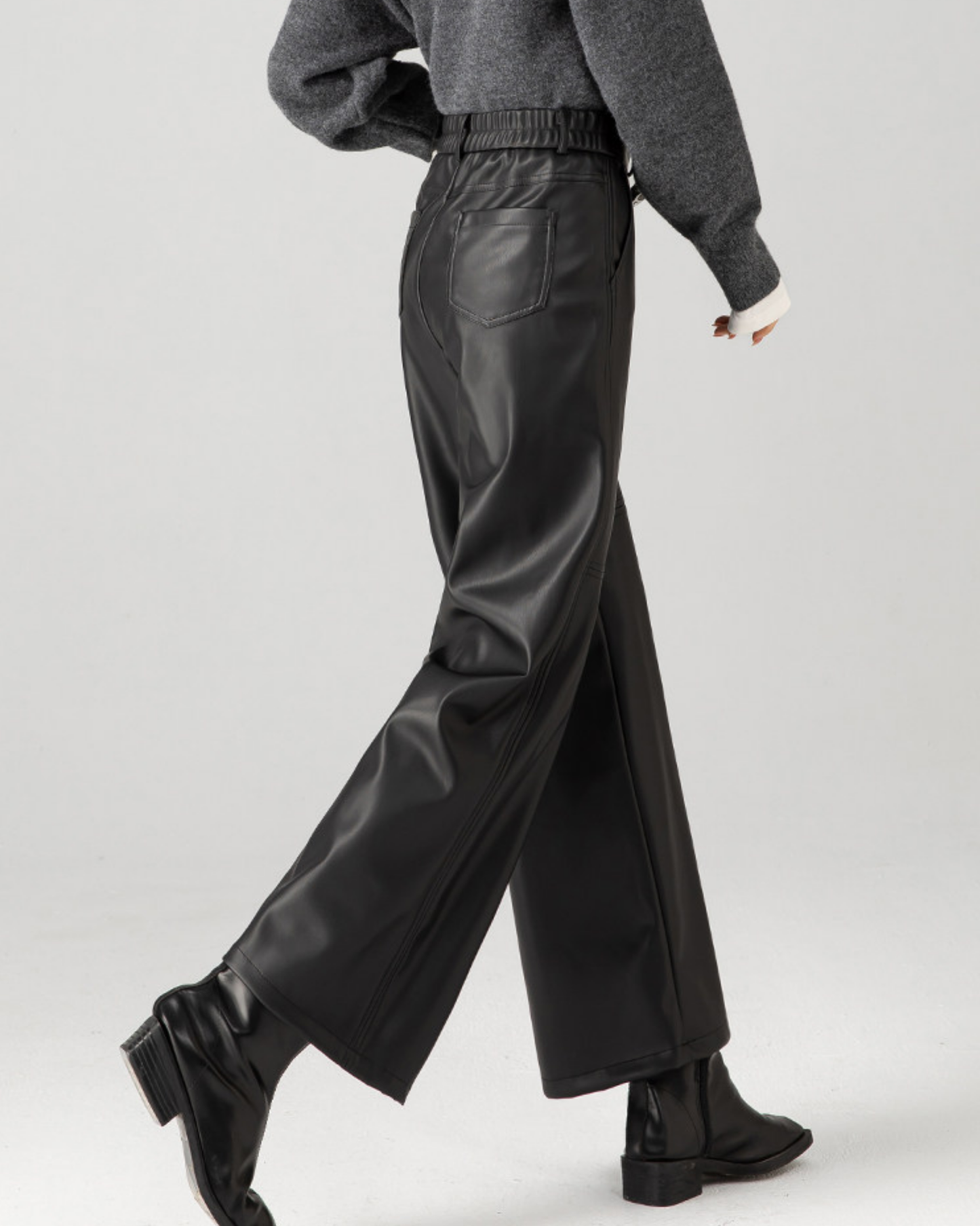 Ankle-Length Wide Pants - BT040