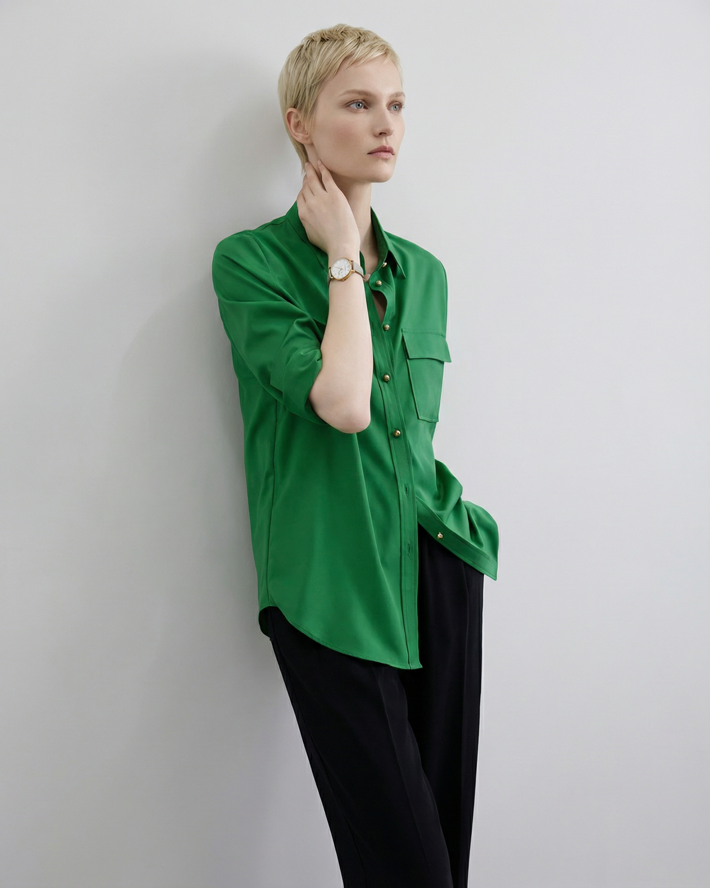 Jade Green Loose Shirt - SH047