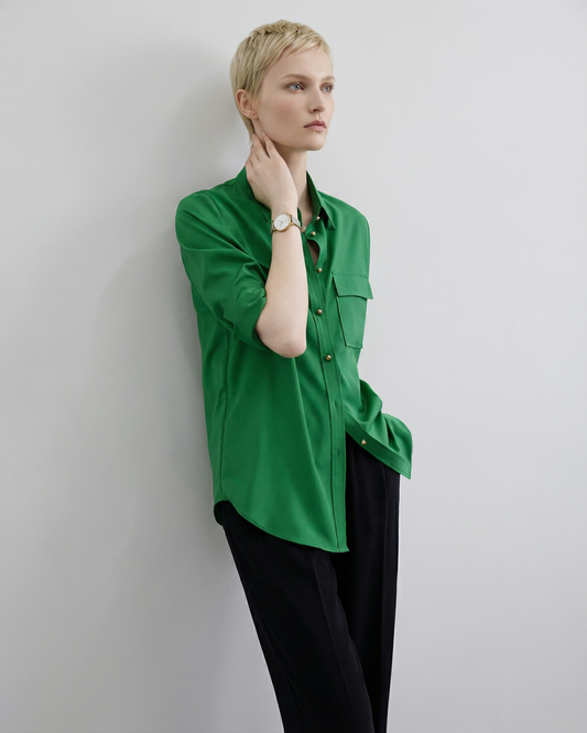 Jade Green Loose Shirt - SH047