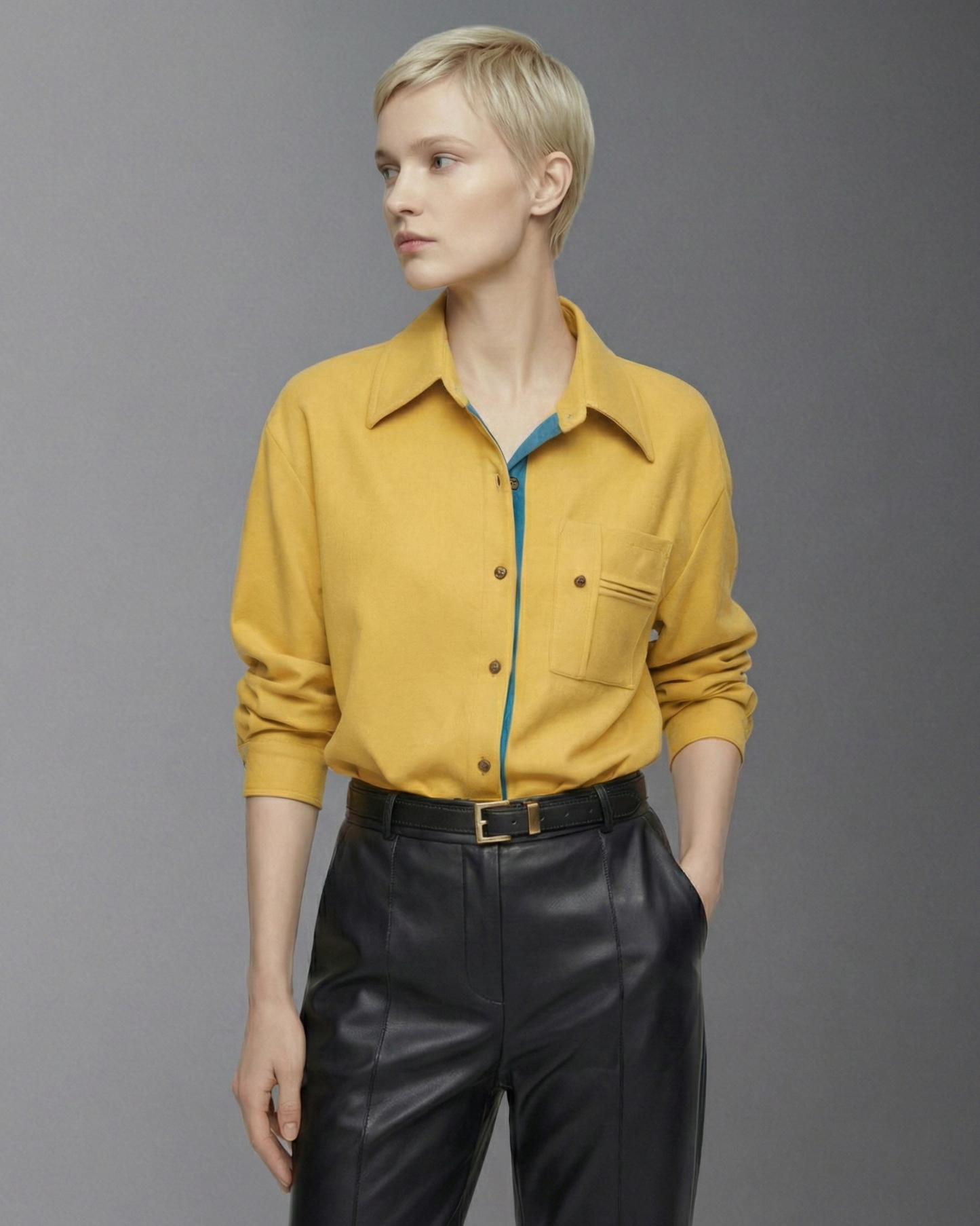 Modern Mustard Shirt - SH038