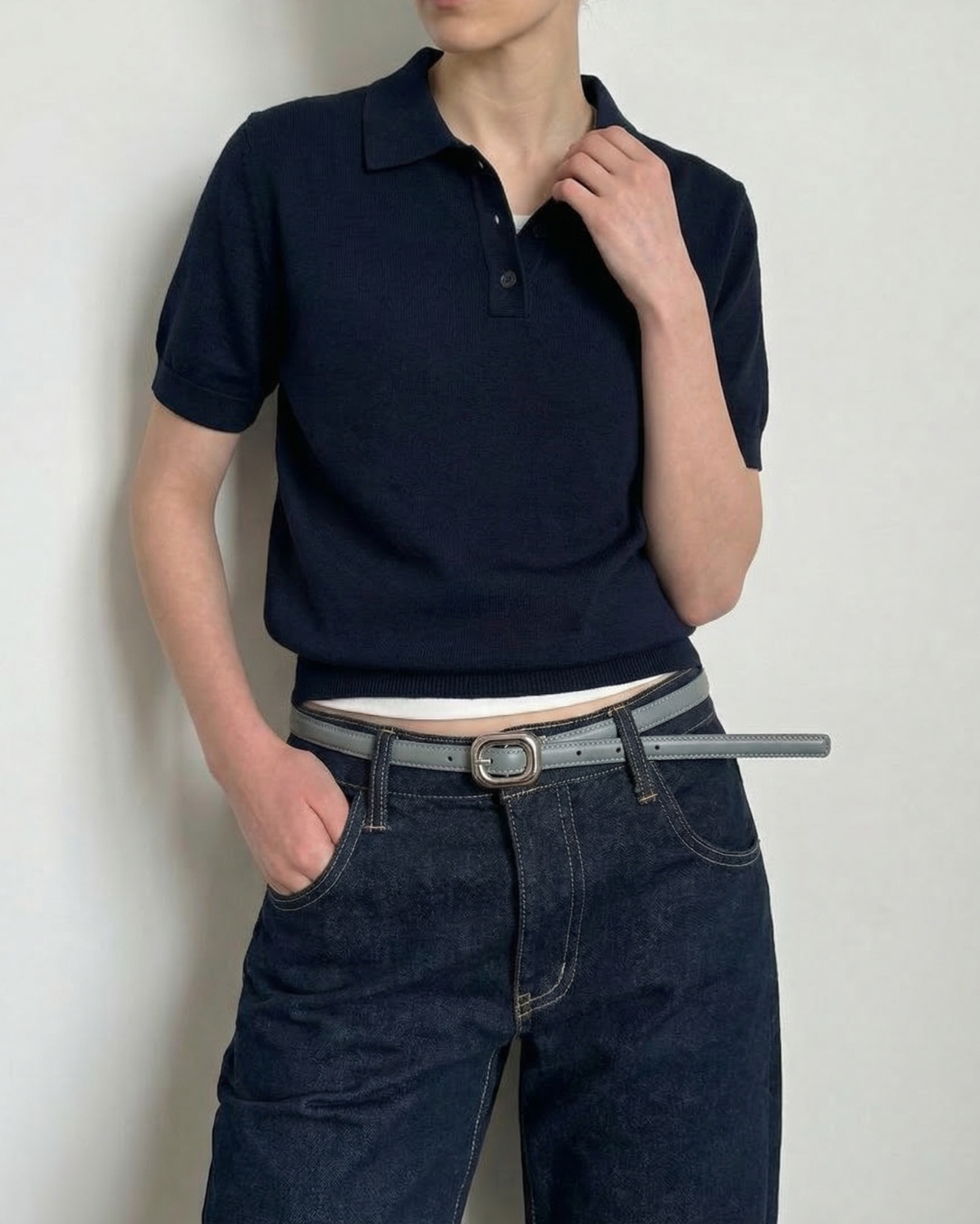 Classic Square Accent Belt- BE026