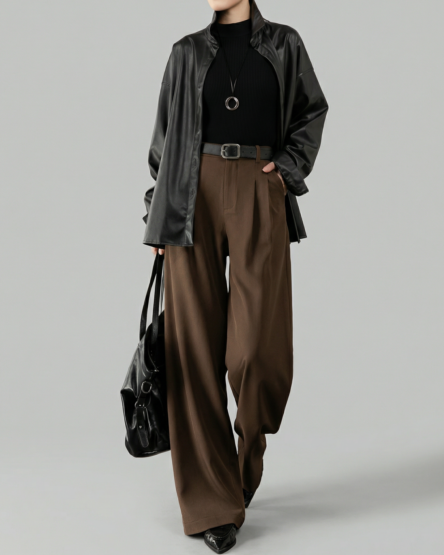 Draped Wide Slacks - BT048