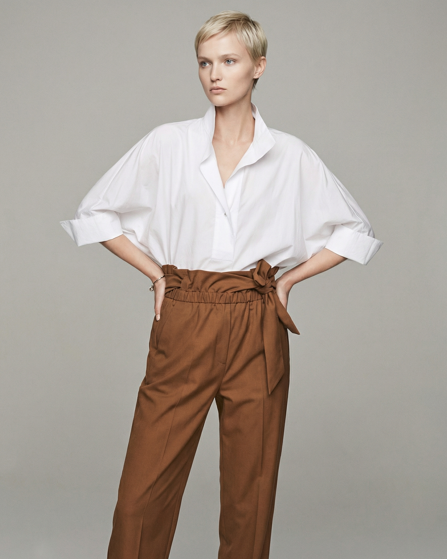 V-Neck 3/4 Sleeve Shirt - SH030