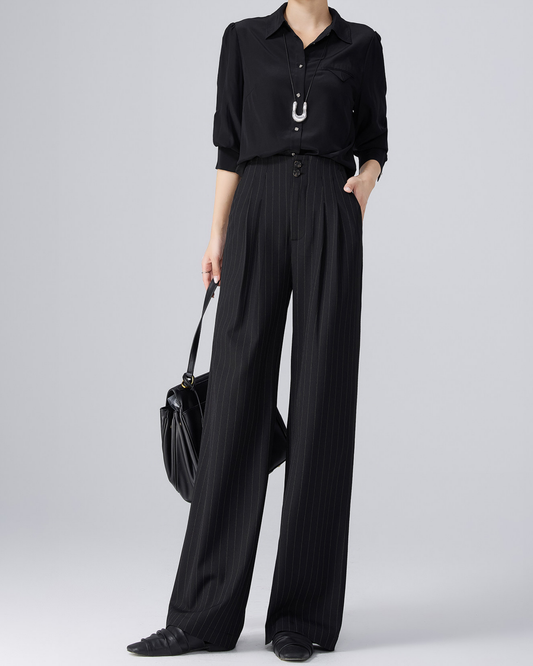 Pinstripe Tailored Slacks - BT045