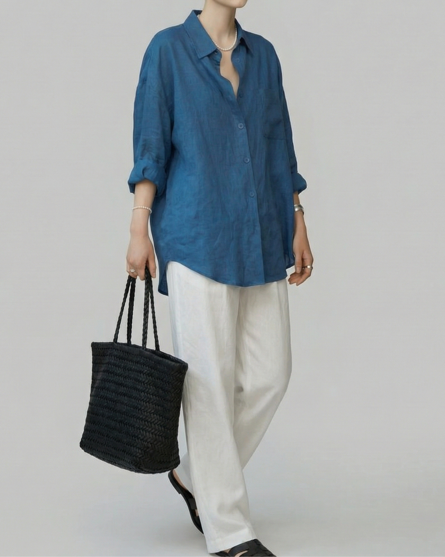Oversized Draped Shirt - SH107
