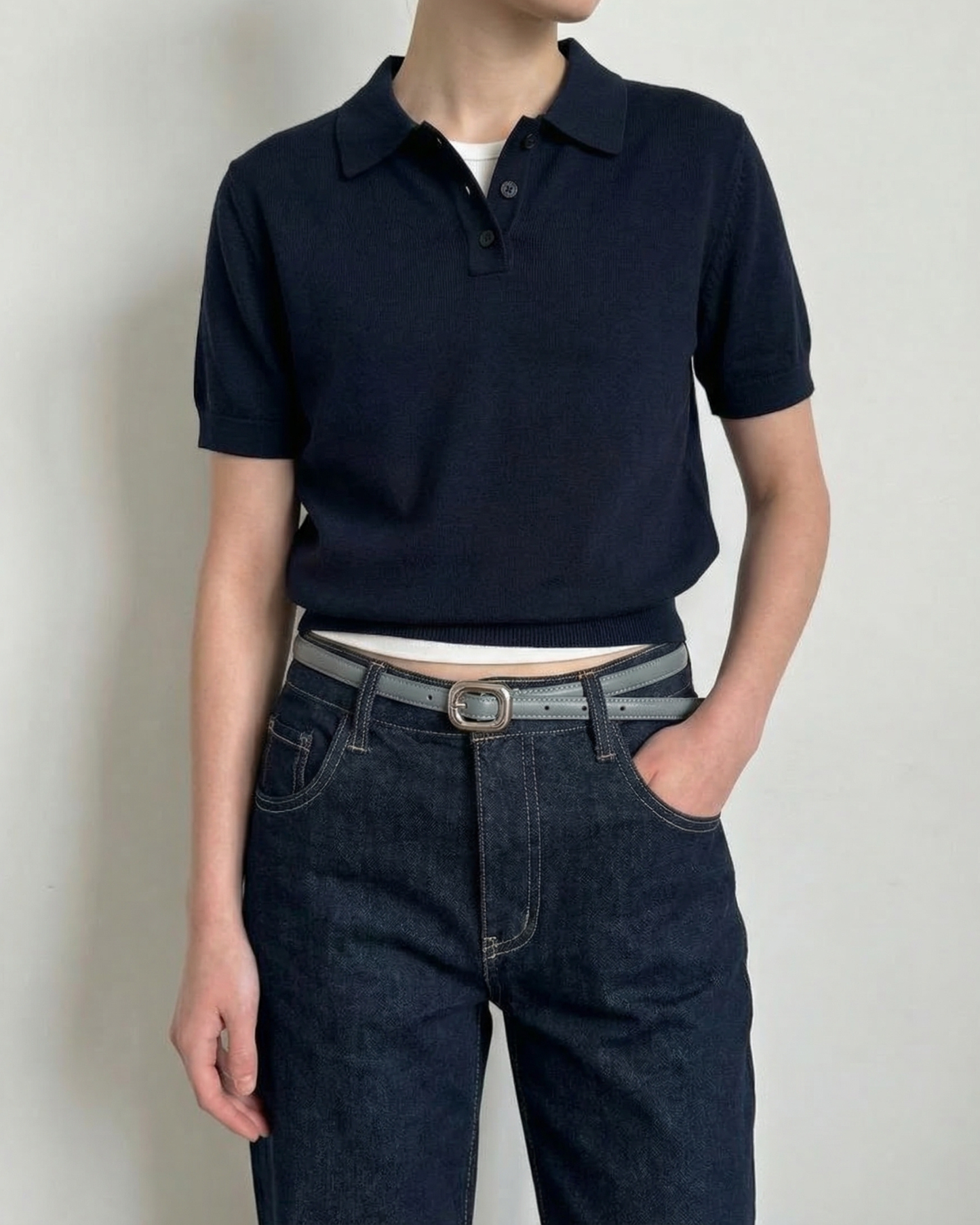 Classic Square Accent Belt- BE026