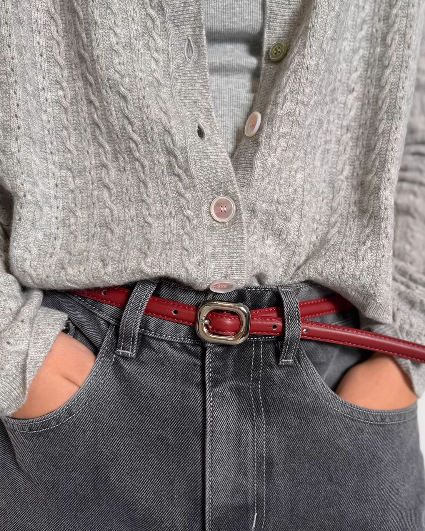 Essential Square Accent Belt- BE025