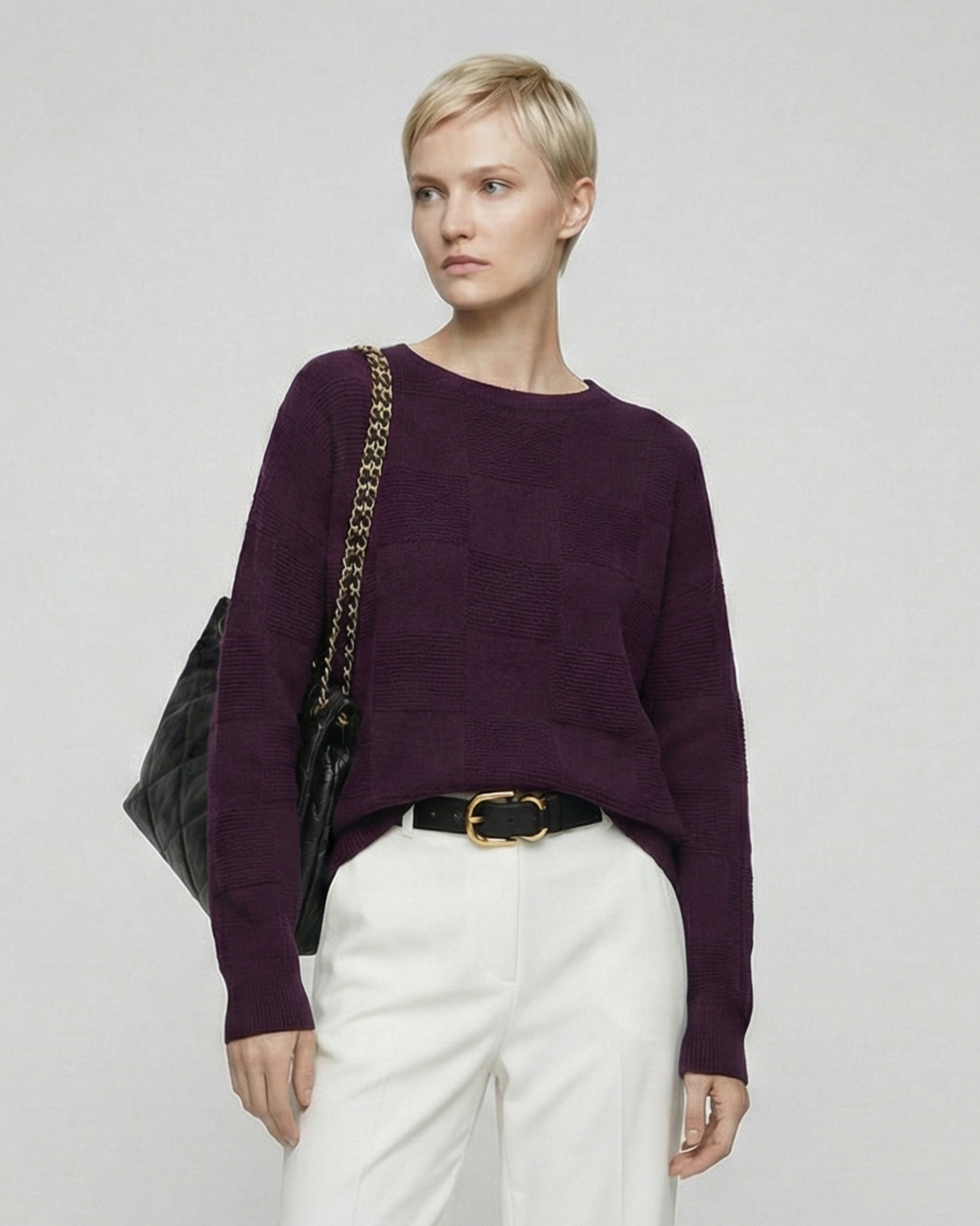 Textured Wool-Blend Knit - KN033