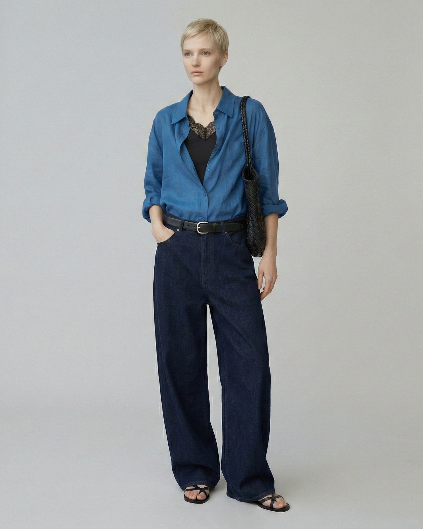 Oversized Draped Shirt - SH107