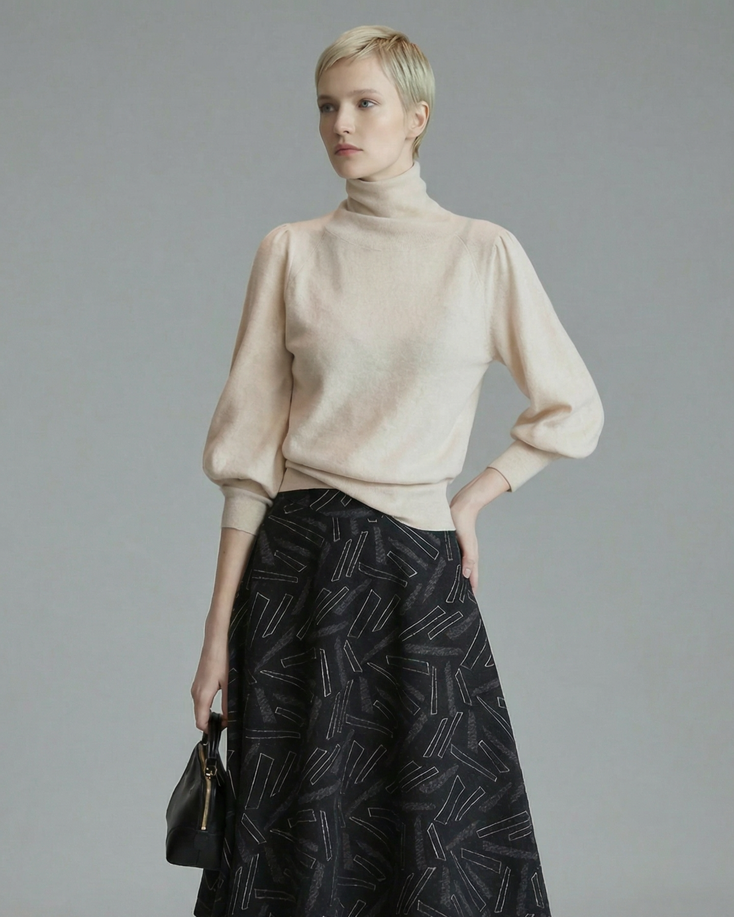 Puff Sleeve Knit - KN034