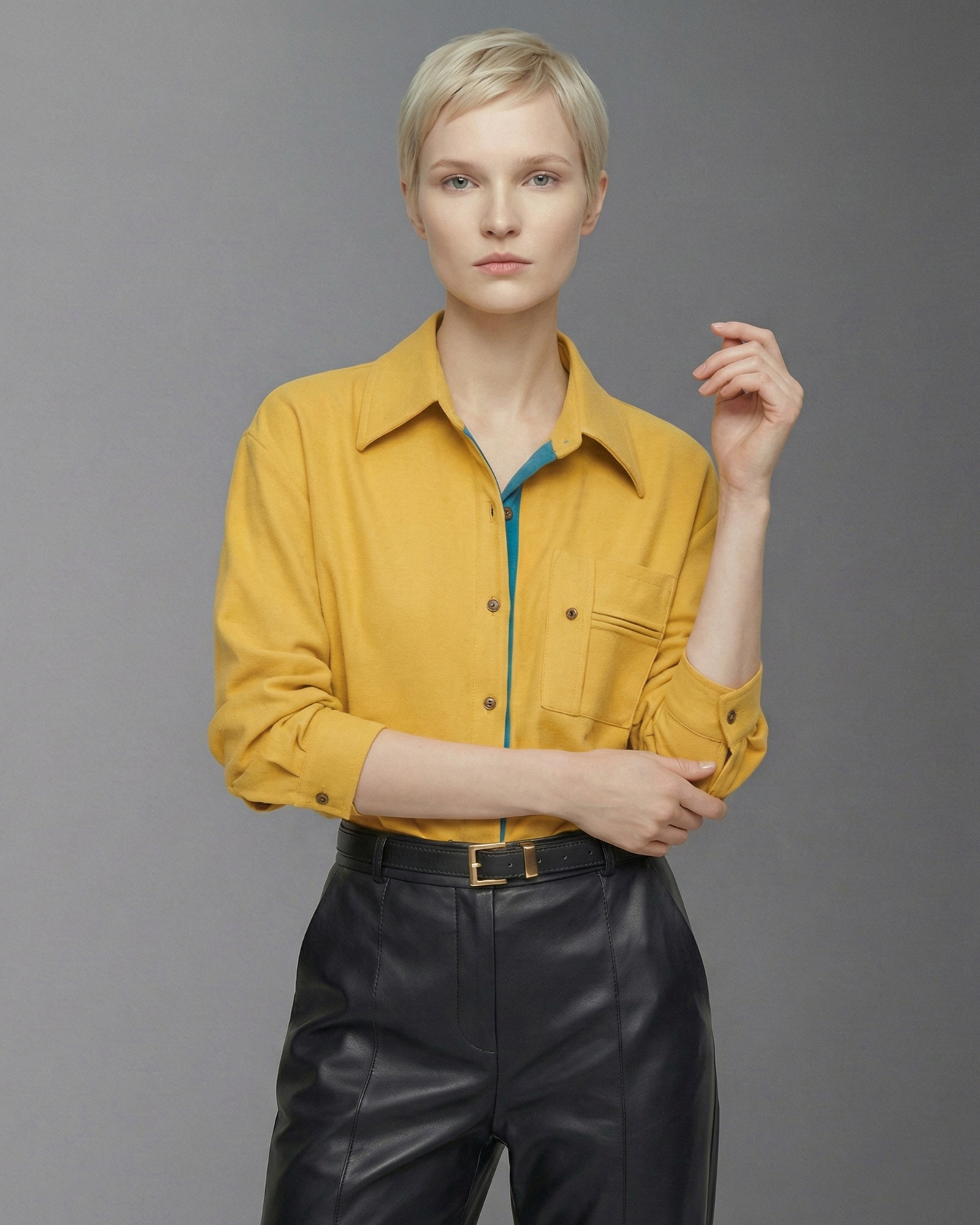 Modern Mustard Shirt - SH038