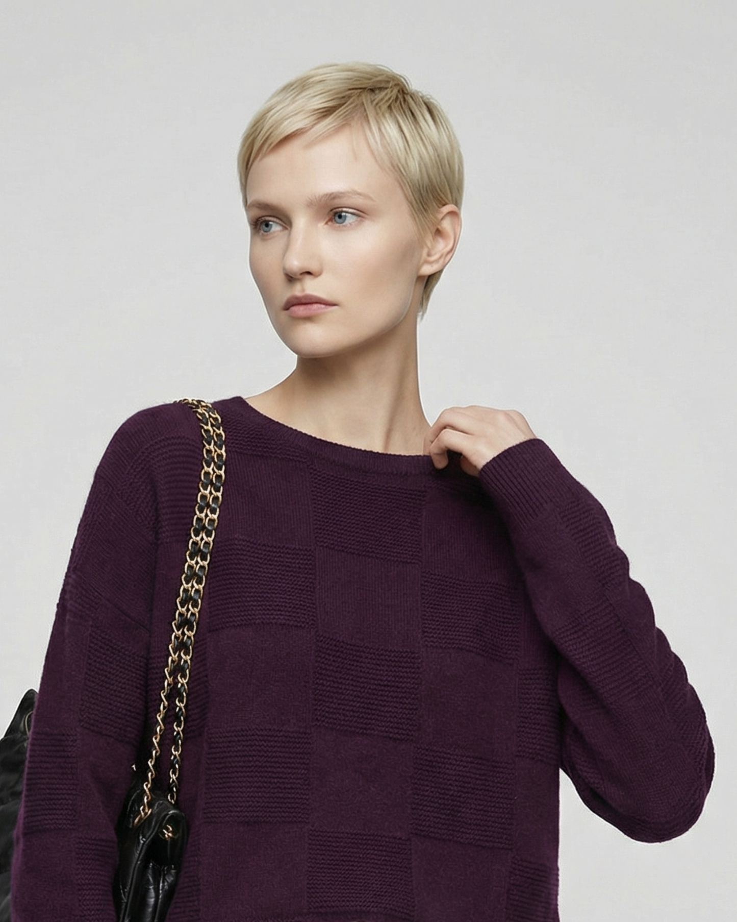 Textured Wool-Blend Knit - KN033
