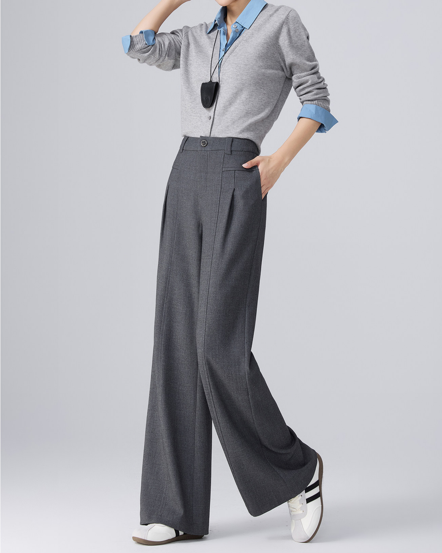 Wide Straight Slacks - BT047
