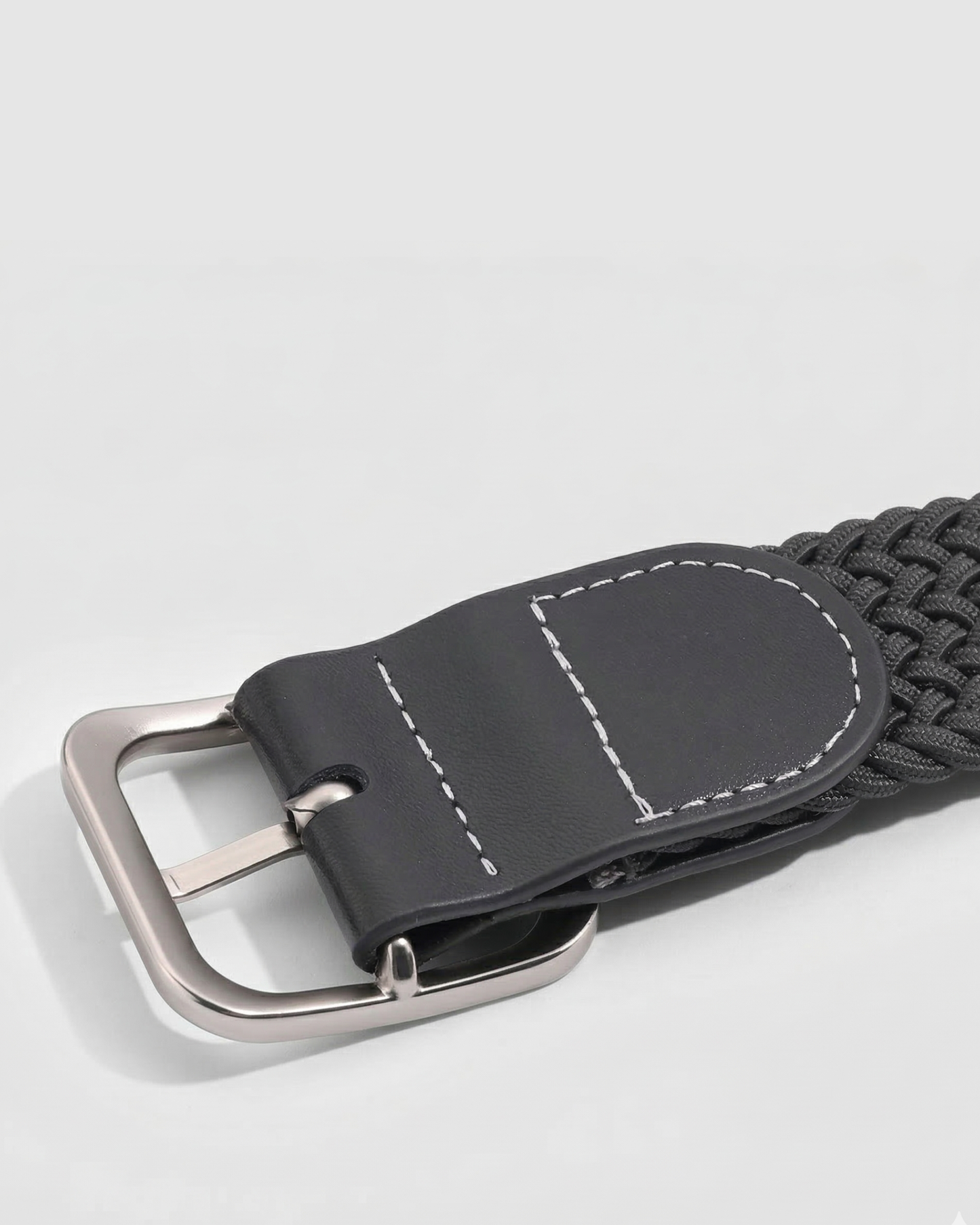 Ash Gray Weave Belt - BE019