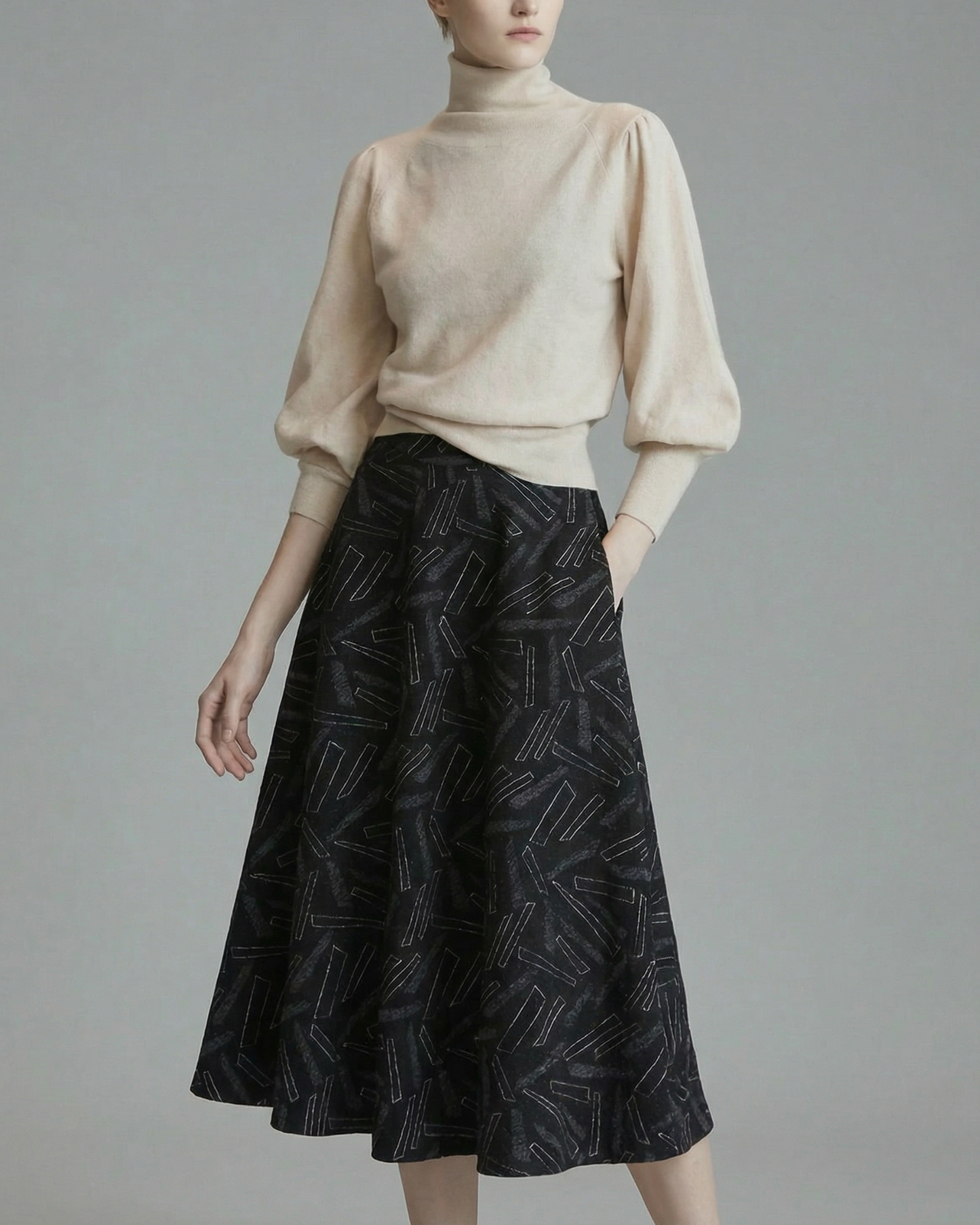 Puff Sleeve Knit - KN034