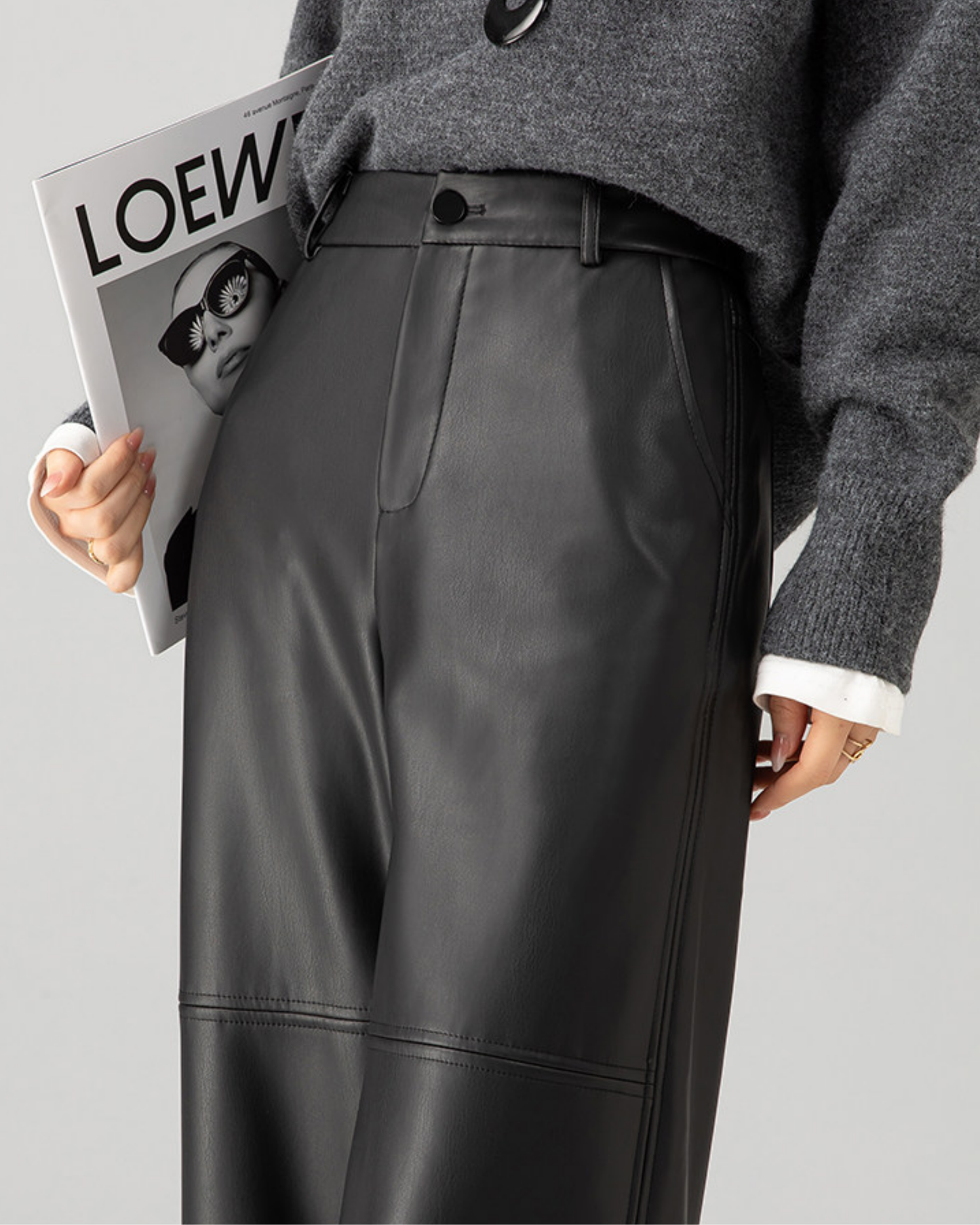 Ankle-Length Wide Pants - BT040