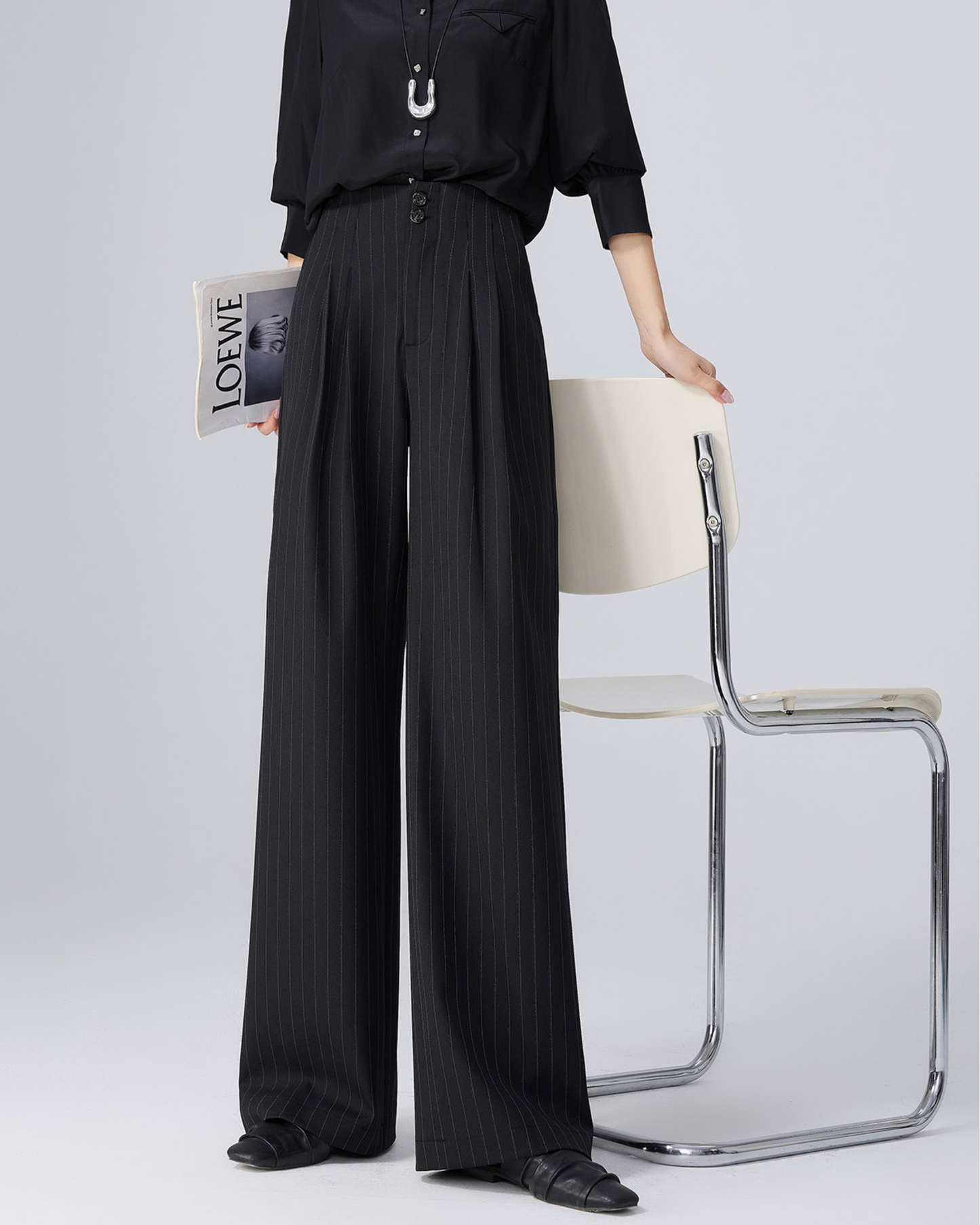 Pinstripe Tailored Slacks - BT045