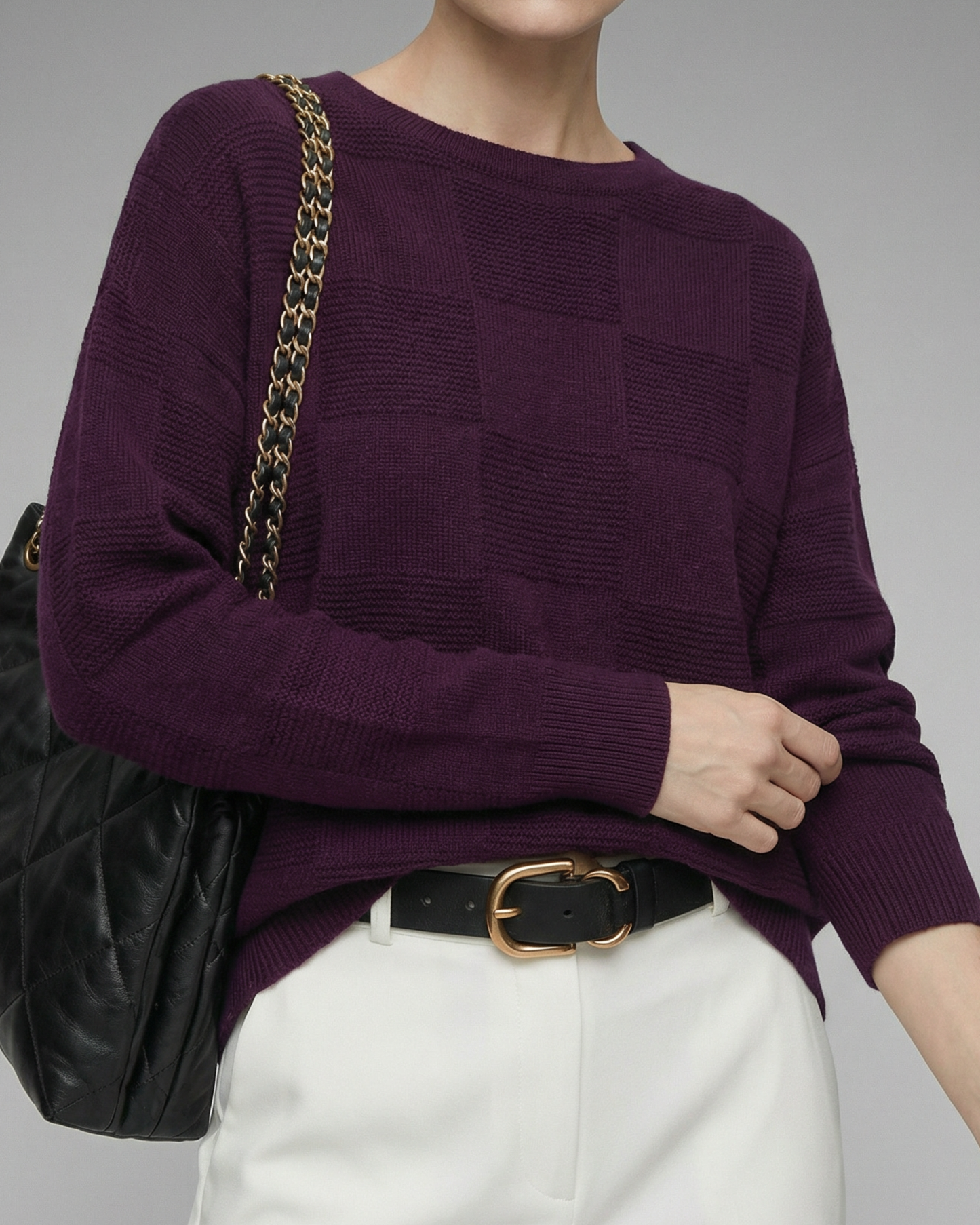 Textured Wool-Blend Knit - KN033