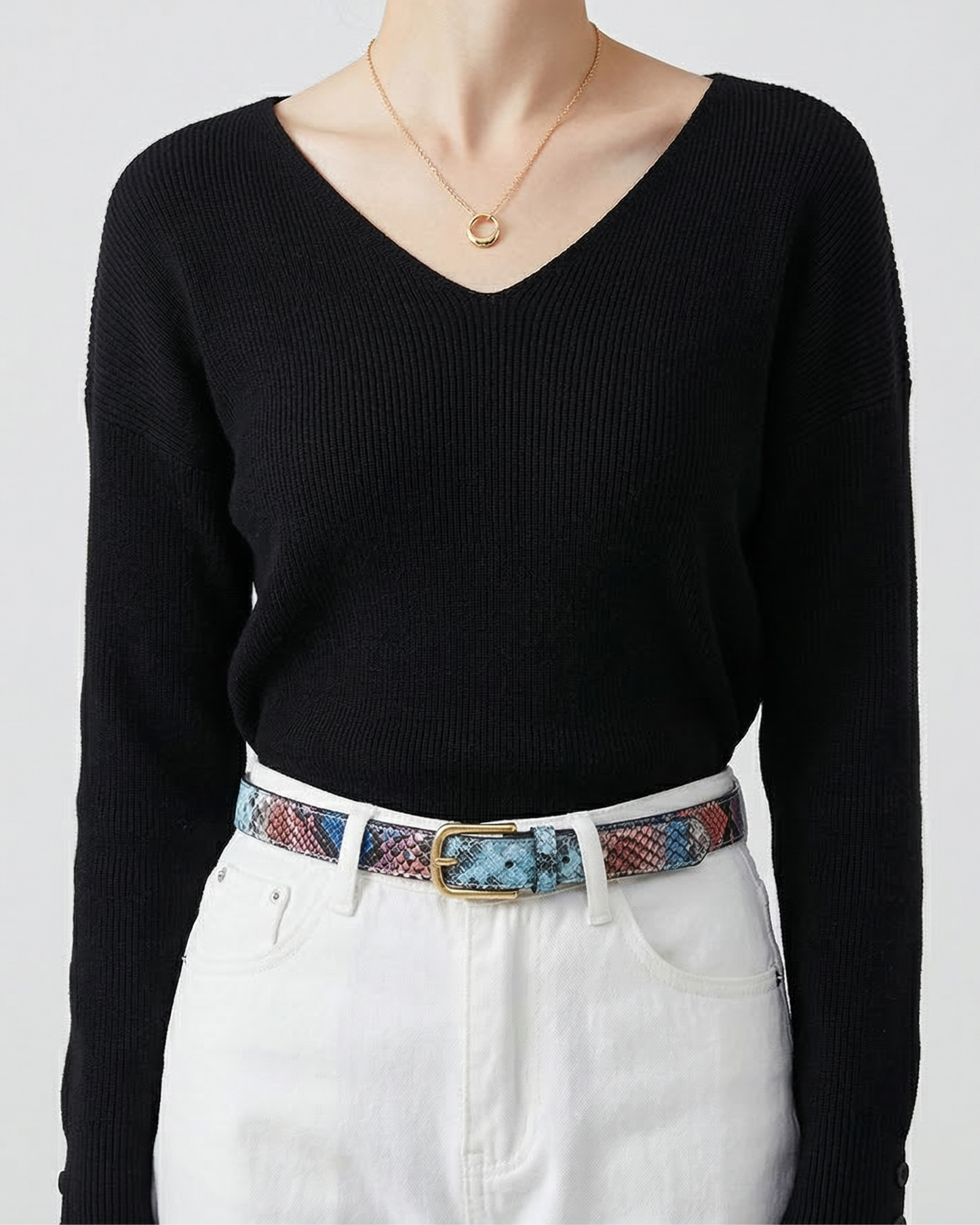 Sapphire Leather Belt - BE015