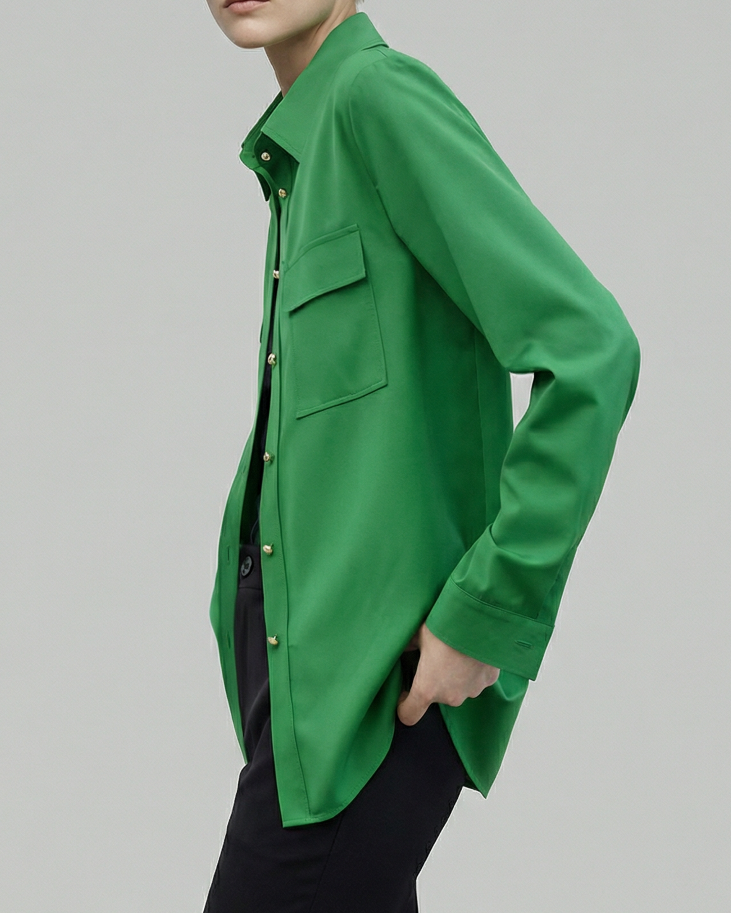 Jade Green Loose Shirt - SH047