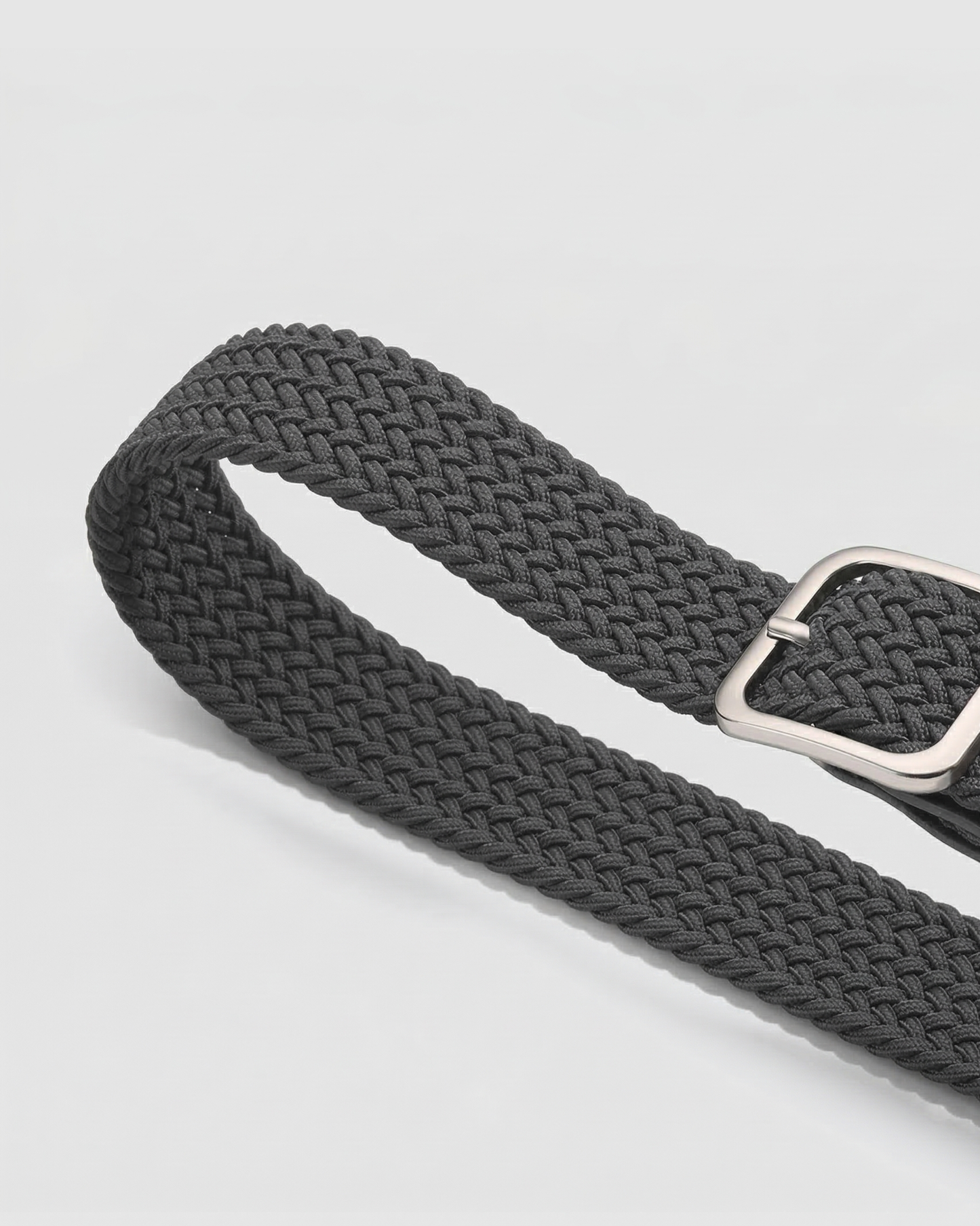 Ash Gray Weave Belt - BE019