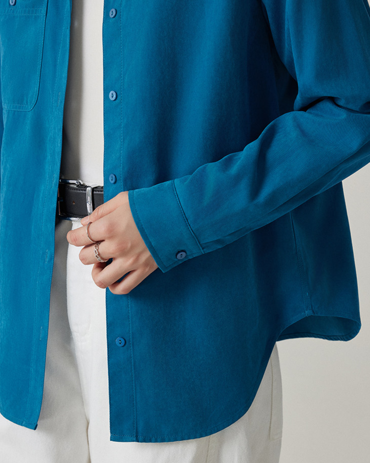 Brushed Velvet-Touch Shirt - SH034