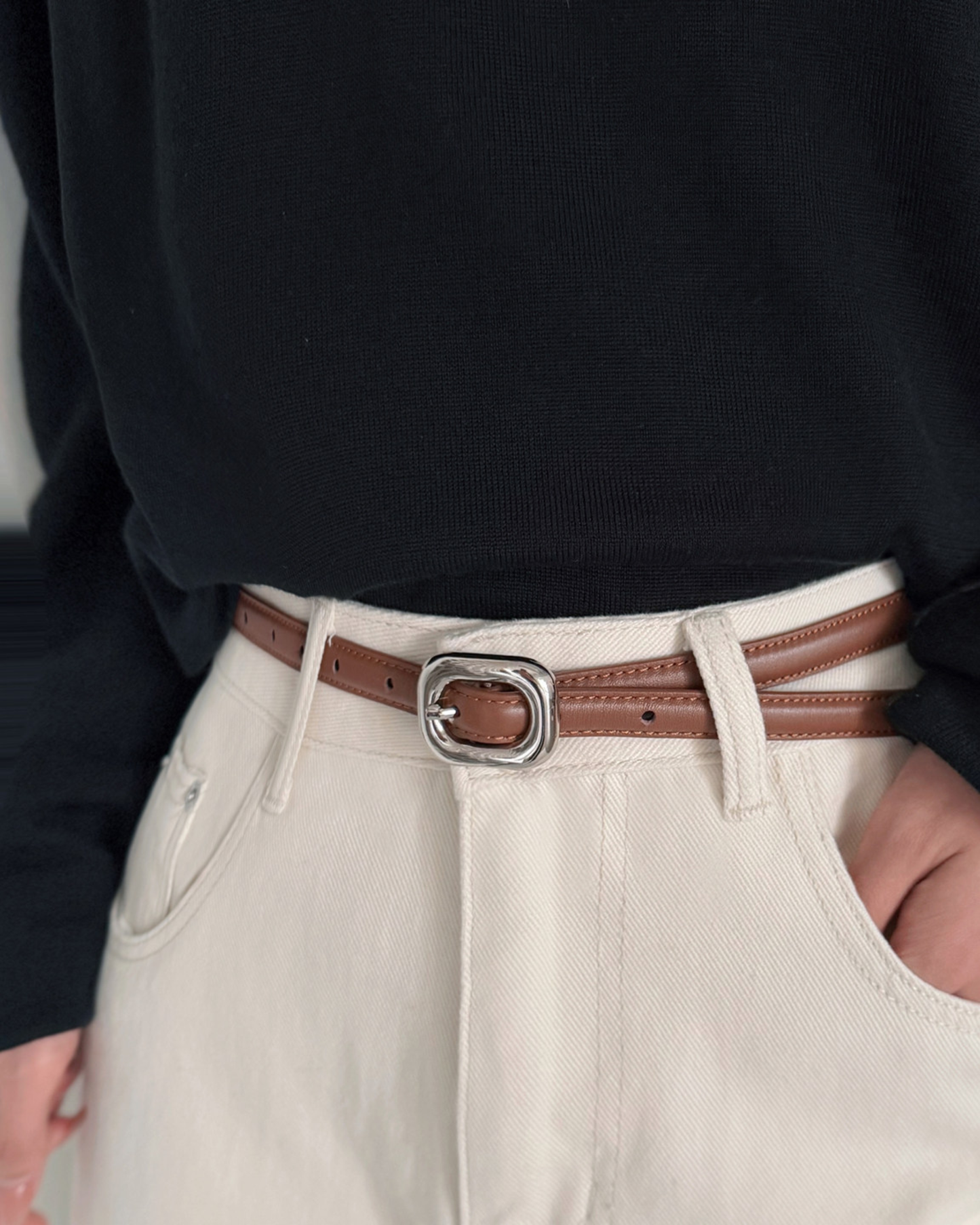 Essential Square Accent Belt- BE025