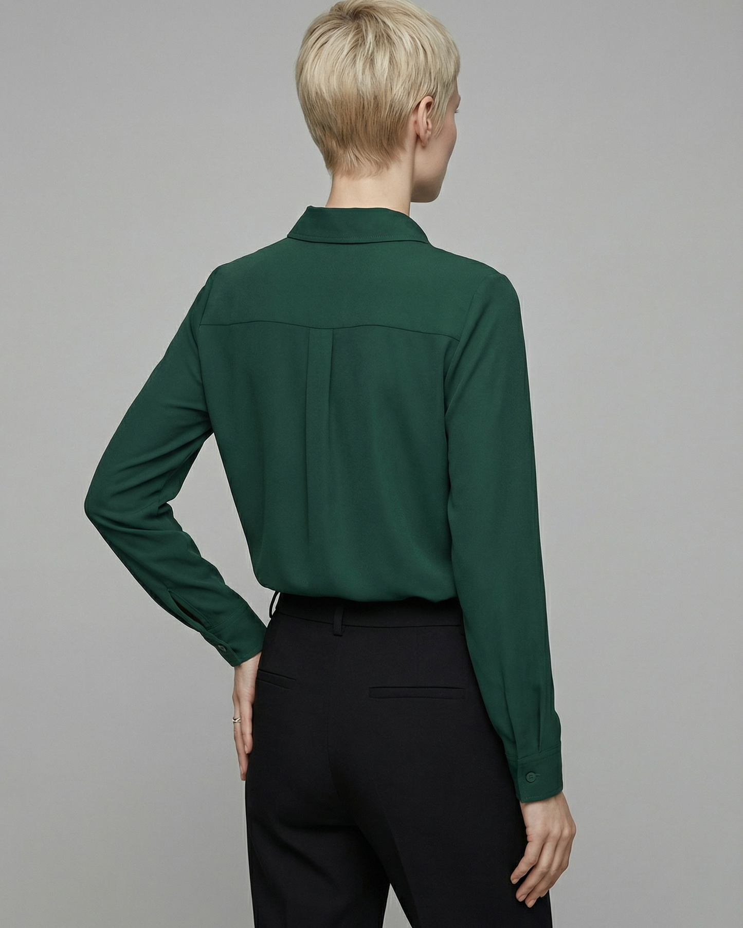 Dark Green Brushed Shirt - SH037