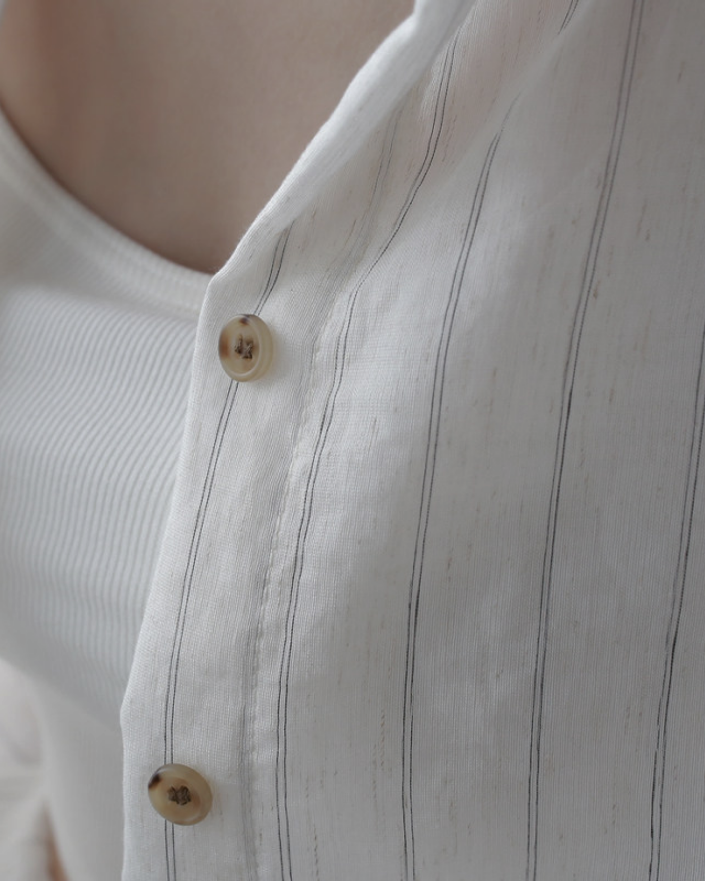 Warm Tones Airy Stripe Shirt - SH042