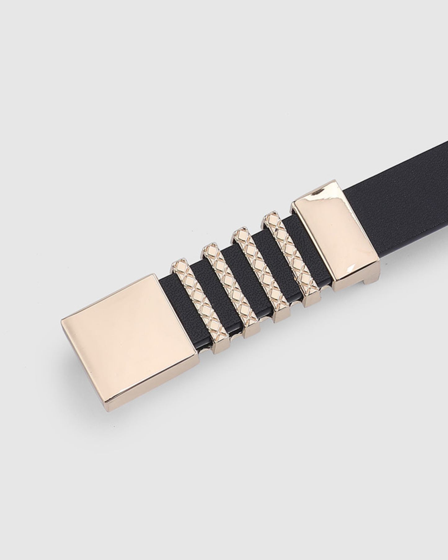 Minimal Bar Leather Belt - BE024