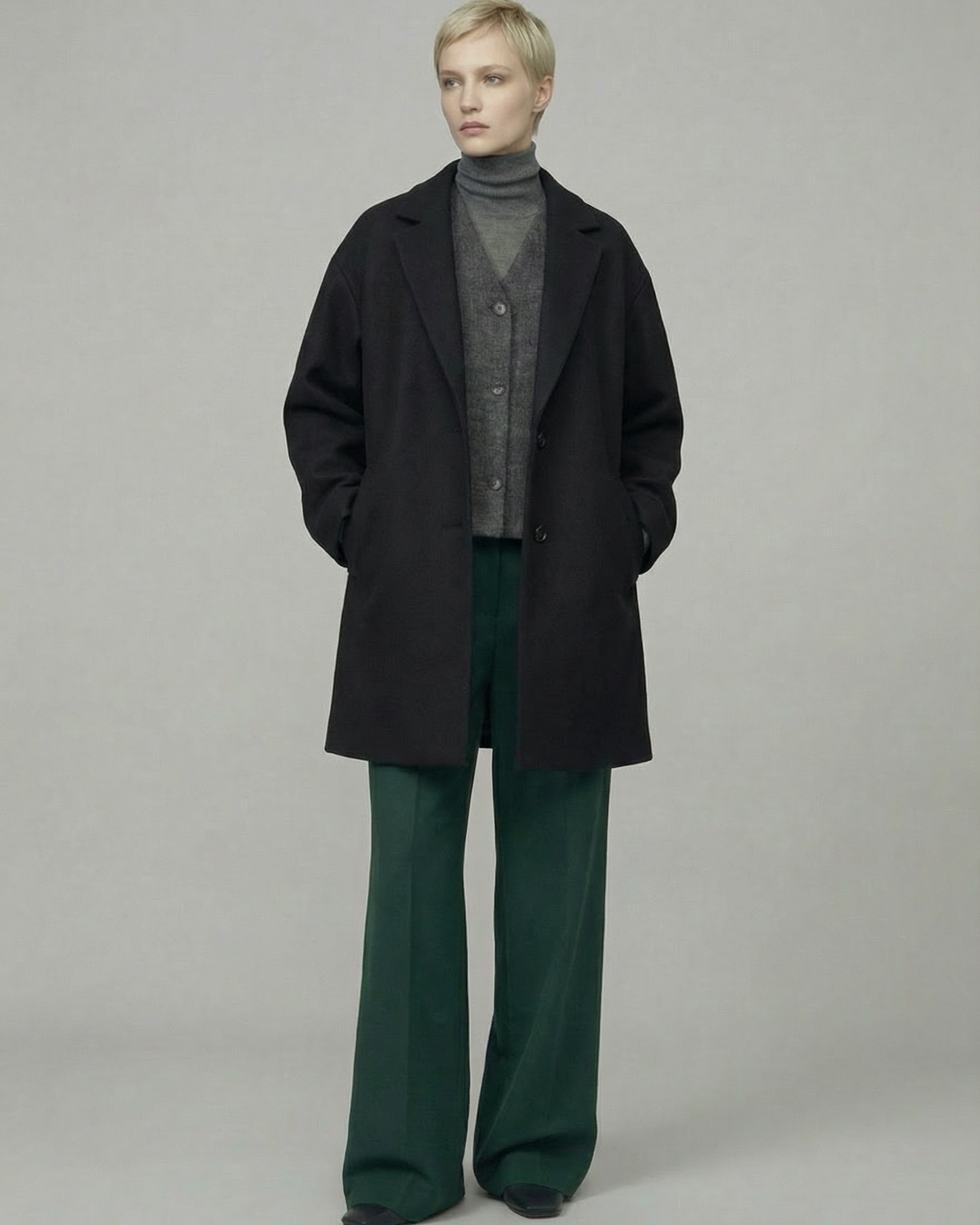 Dark Gray Tailored Vest - KN036