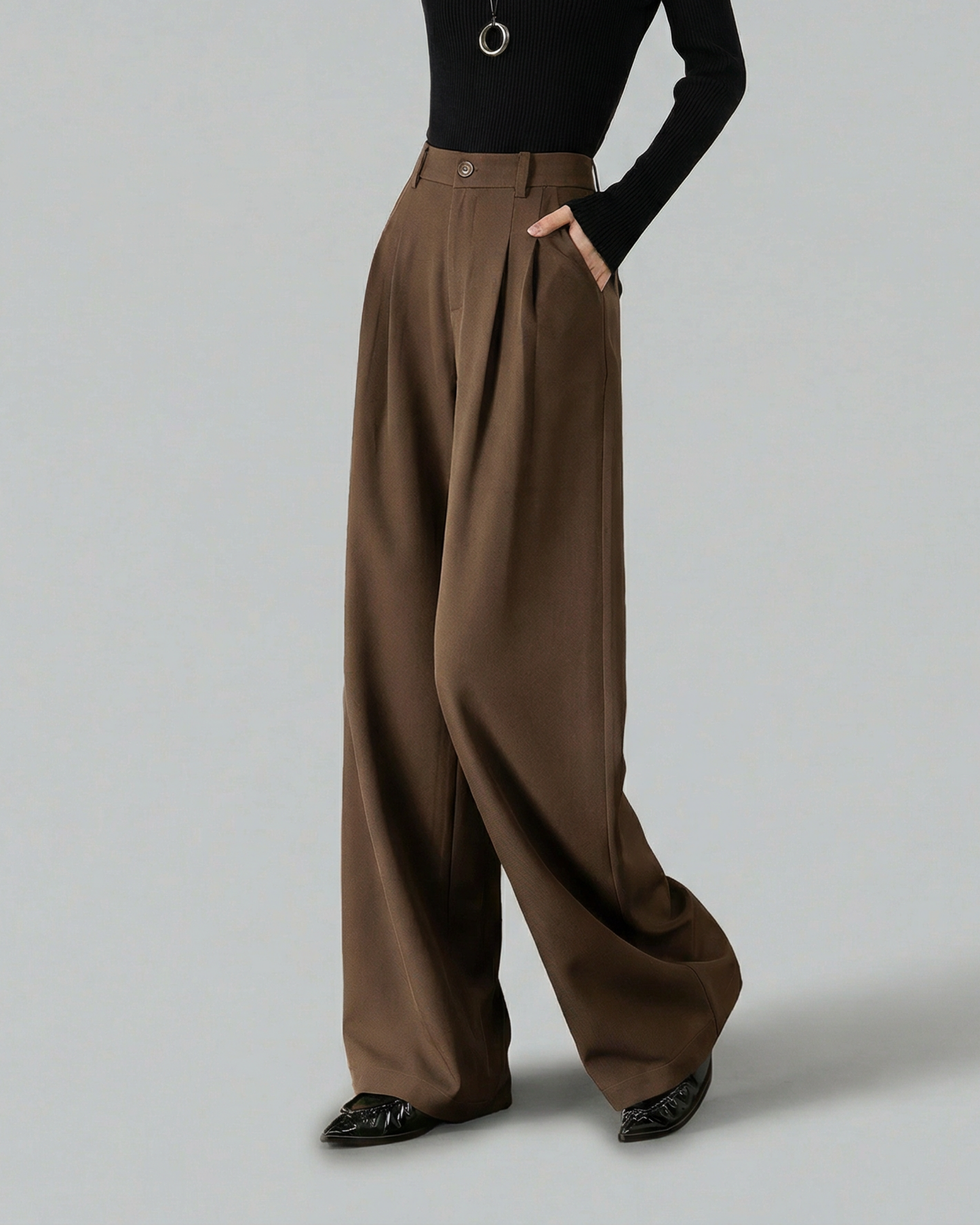Draped Wide Slacks - BT048