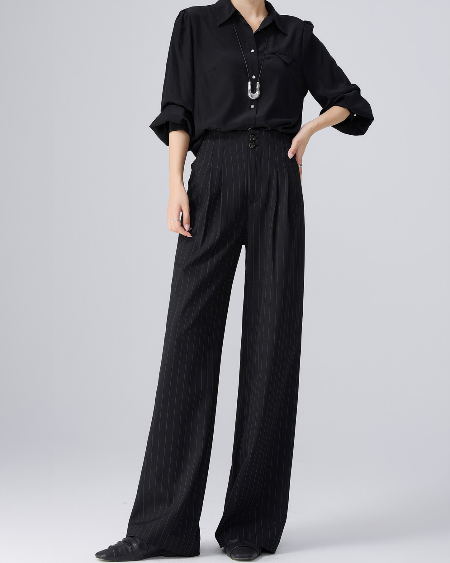 Pinstripe Tailored Slacks - BT045