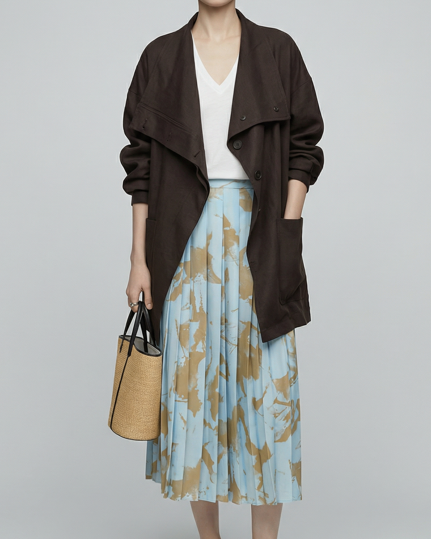 Oversized Draped Shirt - SH114