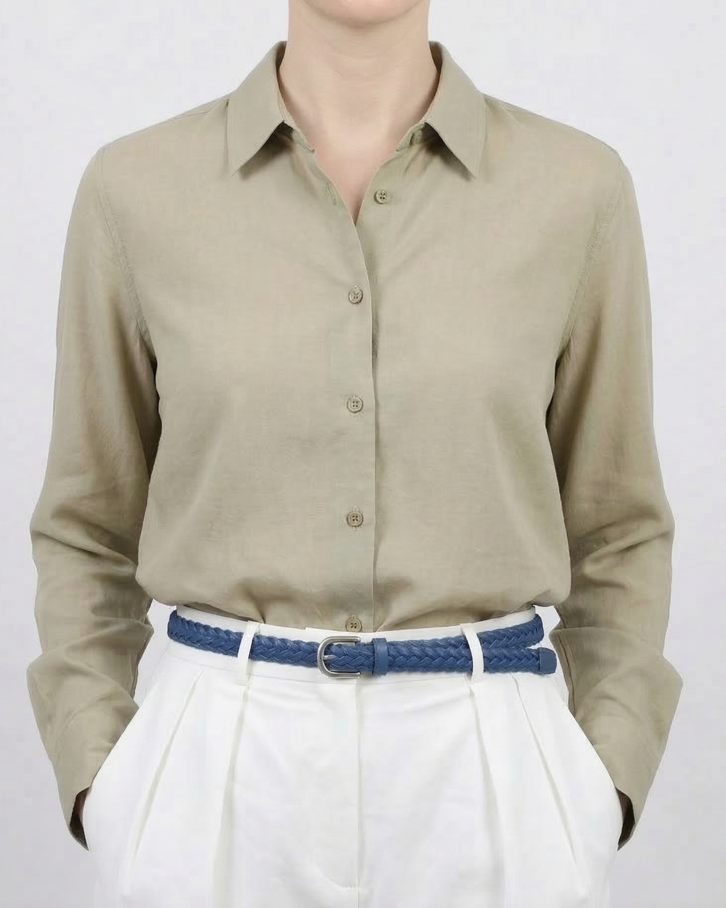 Woven Leather Belt - BE018