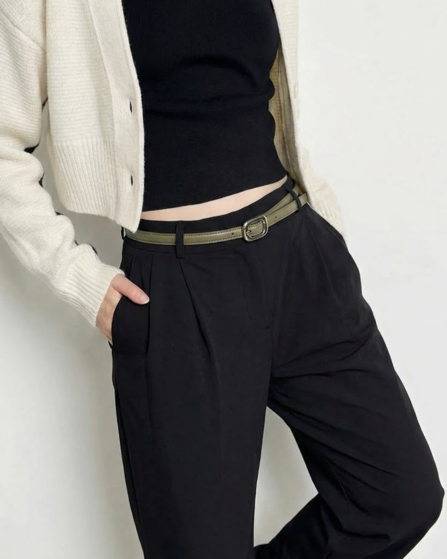 Classic Square Accent Belt- BE026