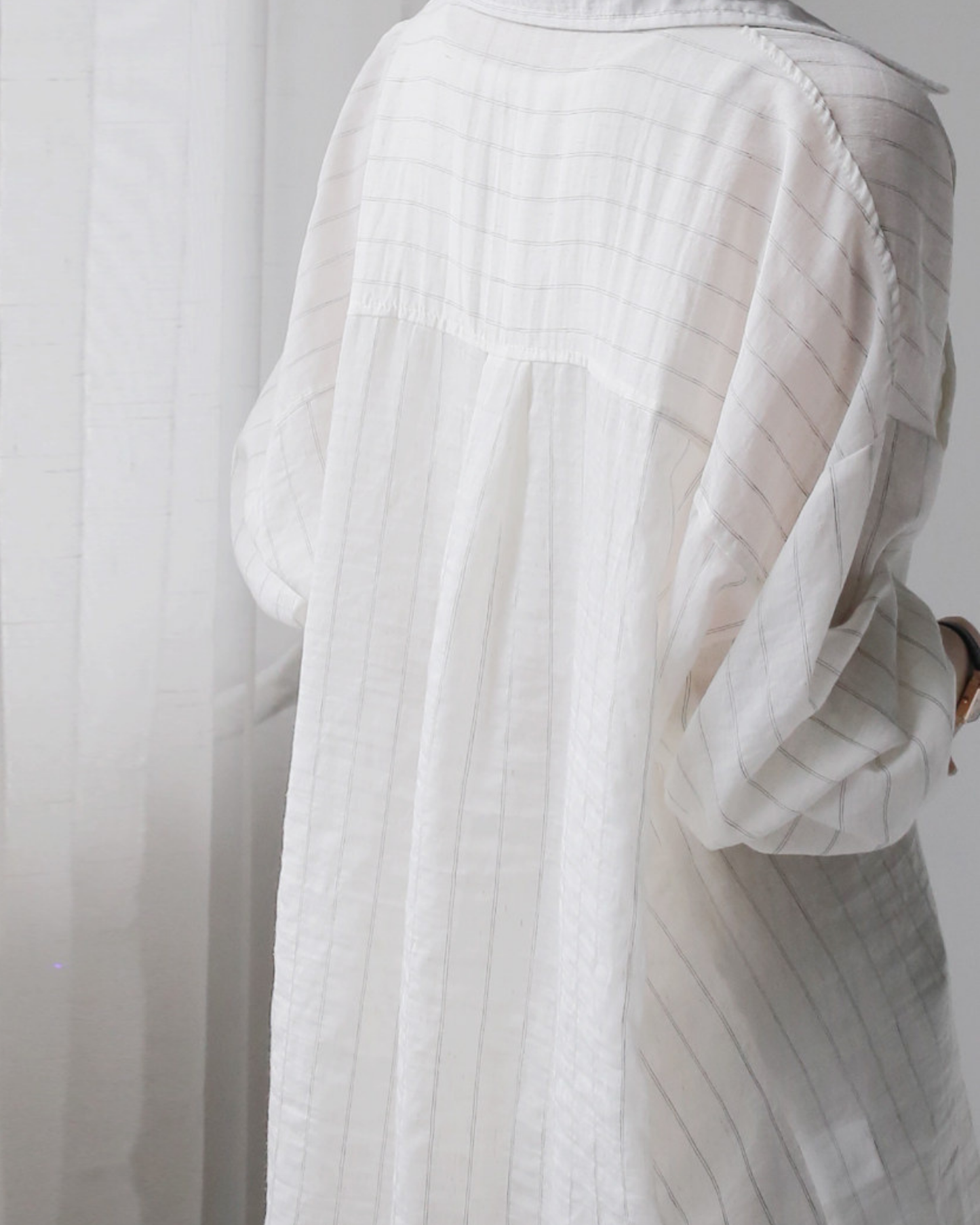 Warm Tones Airy Stripe Shirt - SH042