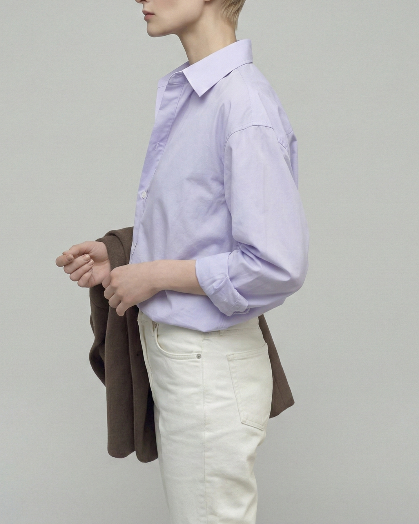 Misty Lavender Cotton Shirt - SH111