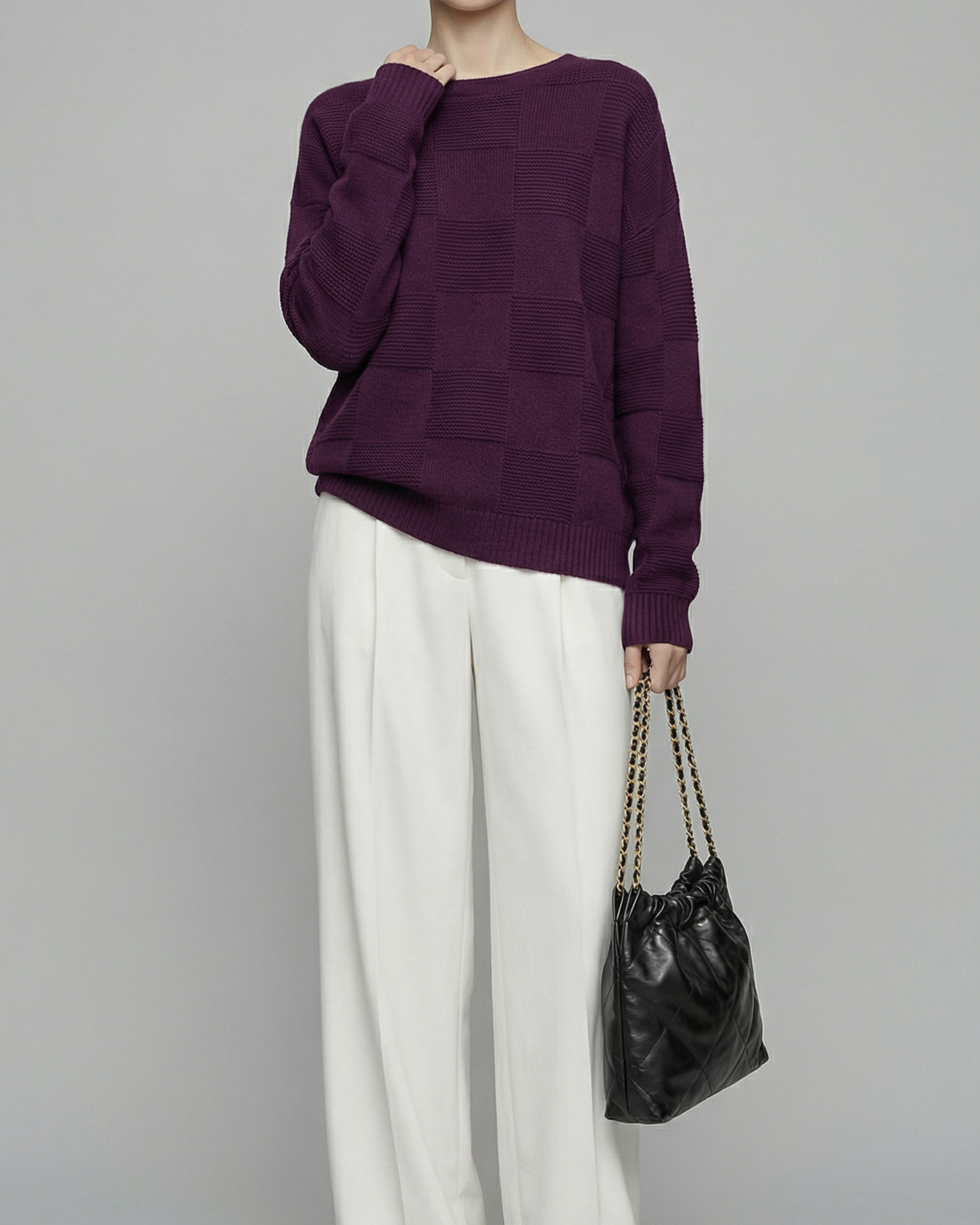 Textured Wool-Blend Knit - KN033