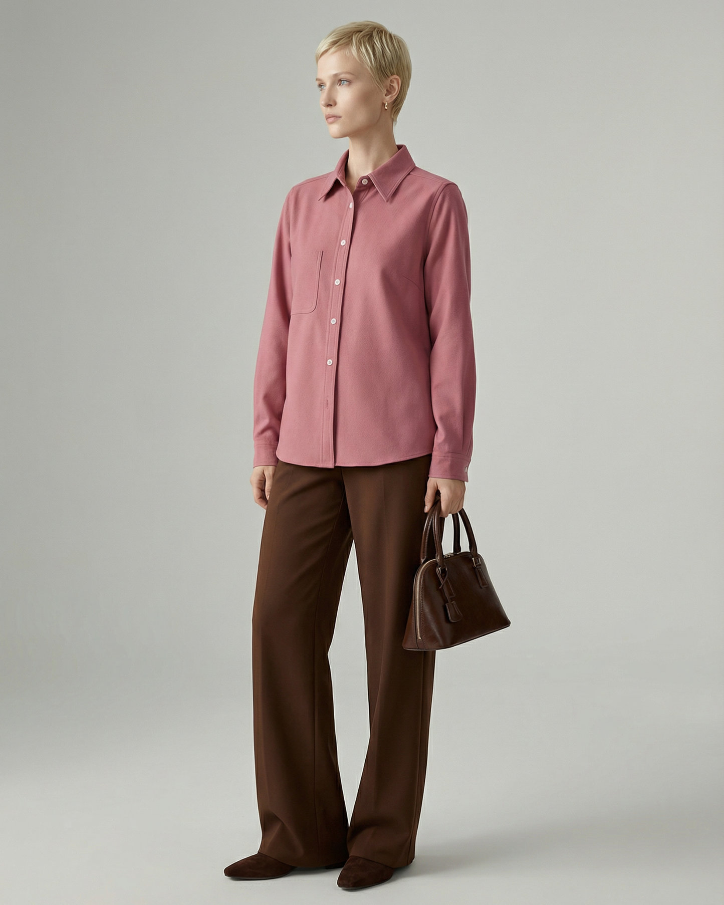 Soft Tones Brushed Shirt - SH035