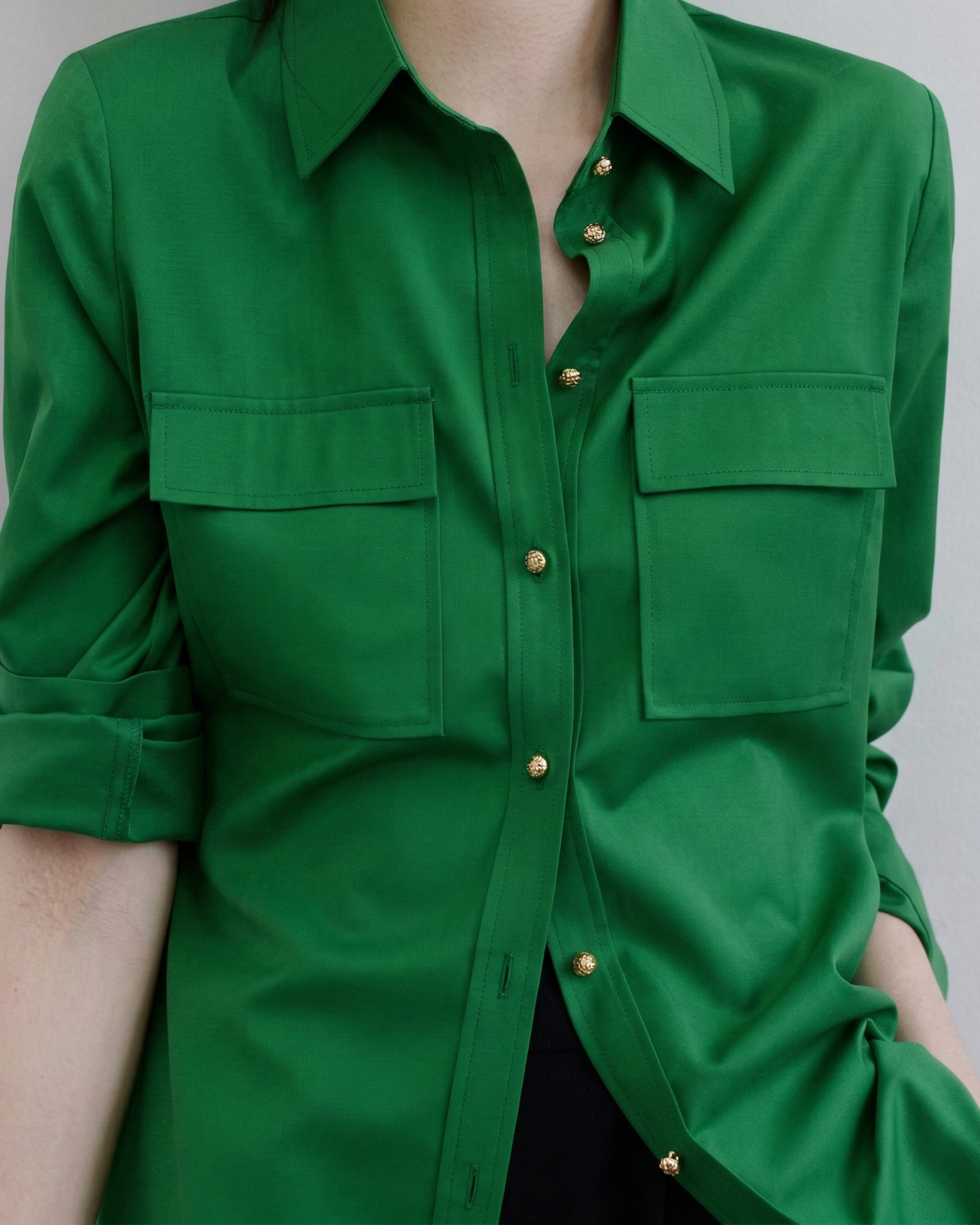 Jade Green Loose Shirt - SH047