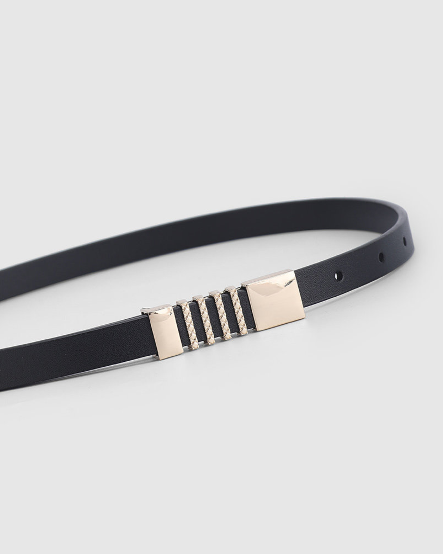 Minimal Bar Leather Belt - BE024