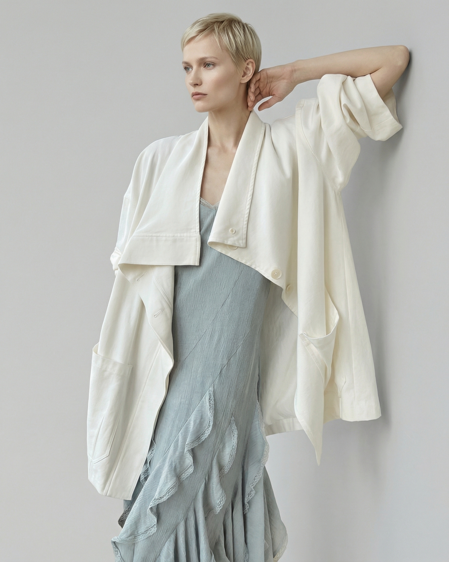 Oversized Draped Shirt - SH114